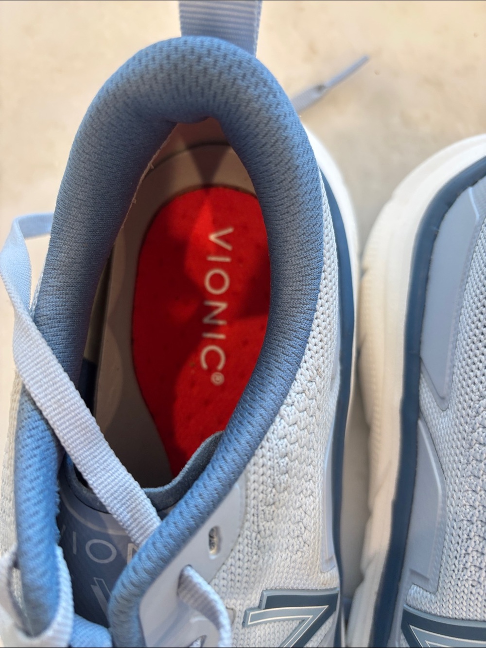 Vionic Light Blue Mesh Lace-Up Sneakers - Picture 5 of 6